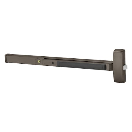 Sargent Grade 1 Rim Exit Bar, Wide Stile Pushpad, 36-in Device, Night Latch Function, Cylinder Dogging, Cyli 16-8804F 10B